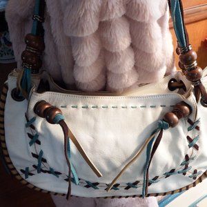 Cromia Made in Italy Genuine Leather Handbag White